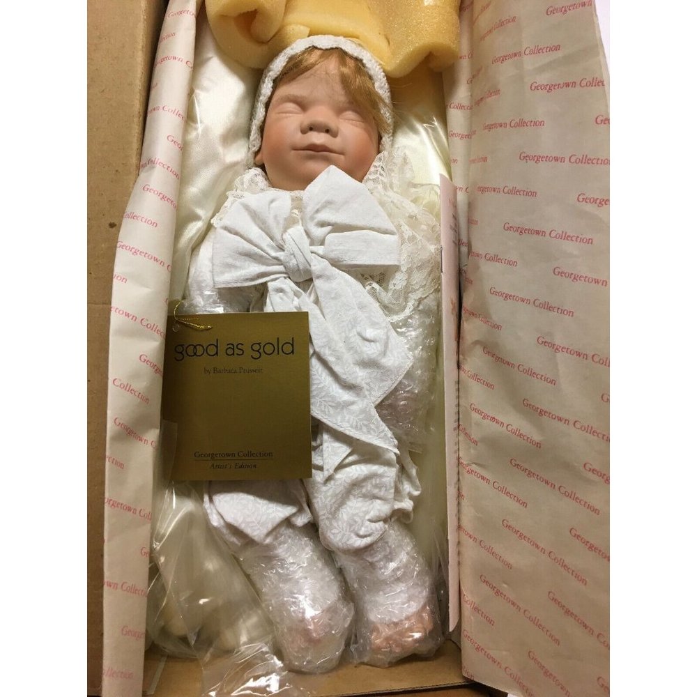 Good As Gold Doll Barbara Prusseit Artist Georgetown Collection COA #GH9909 NOB